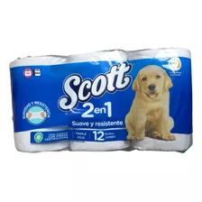 Papel Higienico Scott 2en1 X 12 Und