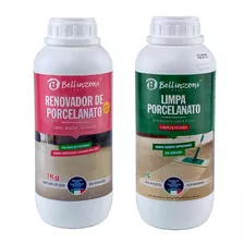 Limpa Porcelanato Limpeza Pesada + Renovador Porcelanto