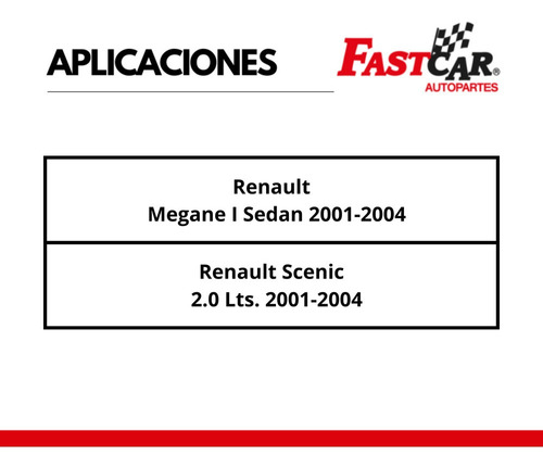 2 Amortiguadores Delanteros Renault Megane I Sedan 20012004 Foto 2