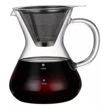 Cafeteira 500ml Borosilicato Com Coador Inox - Zahav