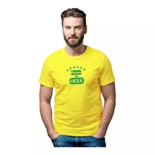 Camiseta De Futebol Brasil Na Copa Rumo Ao Hexa