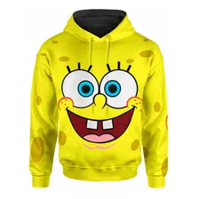 Sudadera Sublimada Cara Bob Esponja Sonrisa Dientes