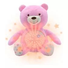 Ursinho De Pelucia Chicco Projetor Bebê Urso, Rosa Menina 