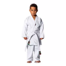 Kimono Karate Start Infantil Brim Com Faixa Branca Shiroi 