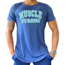 Camiseta Long Muscle Strong Treino Musculação Varias 2