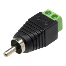 Ki 4 Conector Rca Macho Com Borne - Cftv Audio Video