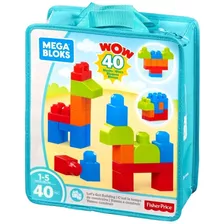 Mega Bloks Bolsa Mediana Construcción, 40 Bloques