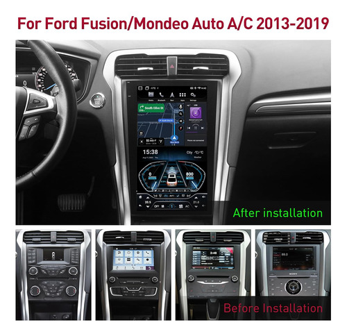 Radio Estreo E10 Para Ford Fusion Mondeo 2013 A 2019 Androi Foto 2