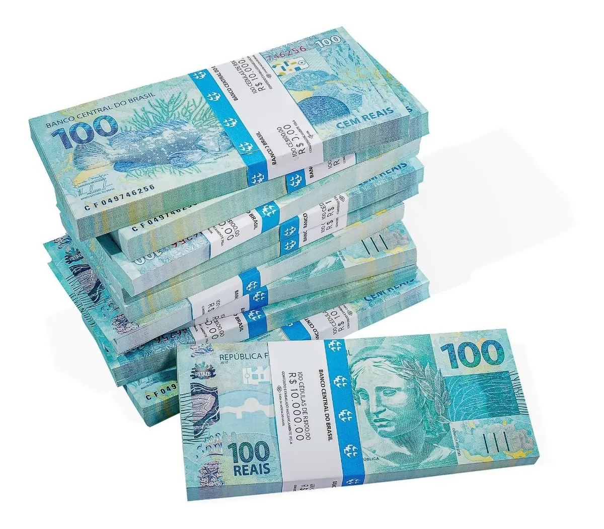 Nota Dinheiro 100,00 Reais Pct C/ 100 Cédulas Pegadinha