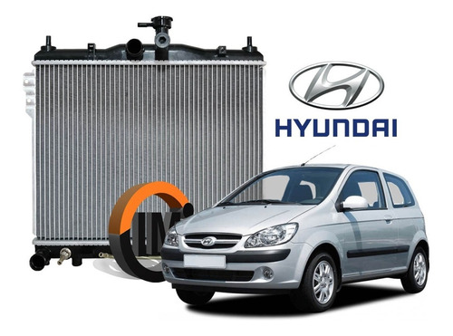 Radiador Hyundai Getz Mecanico Laminilla Foto 2