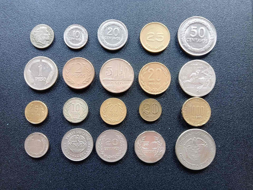 Monedas Antiguas De Colombia Coleccion Variada Denominacion