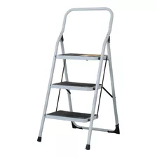 Escalera Tubular Plegable 3 Peldaños 150 Kg Pretul