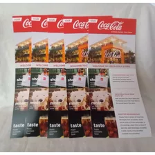 Lote 5 Folletos-flyers Coca Cola Shop Disney Springs Orlando