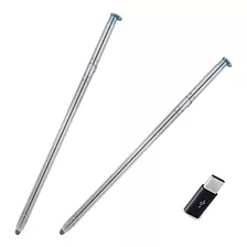 2 Lapices Opticos Para LG Stylo 6 Q730 + Adaptador Usb C