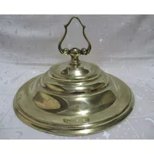 Antiguo Florón Sólido Bronce 26cm Accesorio Lámpara Colgante