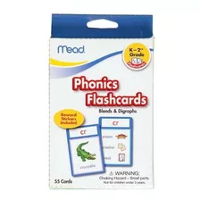 Mead Flashcards, Phonics, Grados K-2, 3.62 X 5.25 Pulgadas, 
