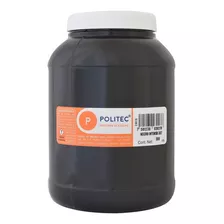 Pintura Acrílica Politec Bote 1000 Ml Colores Color Negro Intenso No. 302