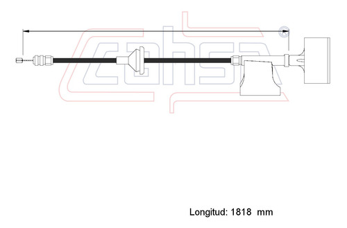 Cable Liberador Cofre Para Nissan Sentra B14 2.0l Std 1998 Foto 2