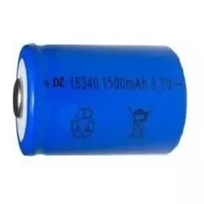 2 Pila Bateria 16340 Recargable 1500mah 3.7v