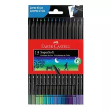 Lápis De Cor 15 Cores Supersoft Cores Frias Faber Castell