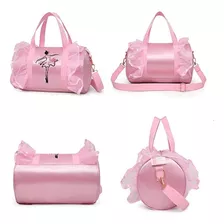 Bolsa Ballet Balé Saco De Dança Mochila Bailarina Sapatilha Cor Rosa Cor Da Correia De Ombro Rosa