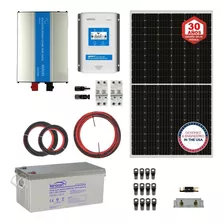 Kit Solar Campo Motorhome 12/220v 1.6kwh X Día Mppt 30a