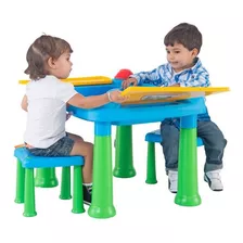 Mesa Infantil Didactica Niño Con 2 Sillas