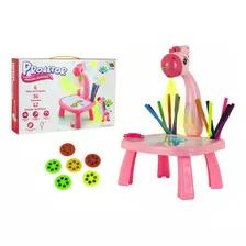 Mesa Projetor Criativo - Desenho Didático Infantil Cor Pink