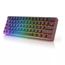 Teclado Mecanico Gaming 60% Rgb - Switches Opticos Gateron