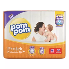Fraldas Pom Pom Protek Proteção De Mãe M 86 U