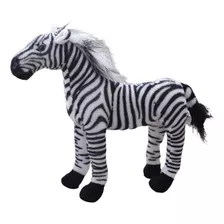 Zebra Realista Em Pé 30cm - Pelúcia
