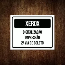 Placa Xerox Digitalização Impressão Boleto 27x35