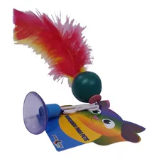 Brinquedo Plumas E Penas Elastic Ball Com Ventosa Para Gato