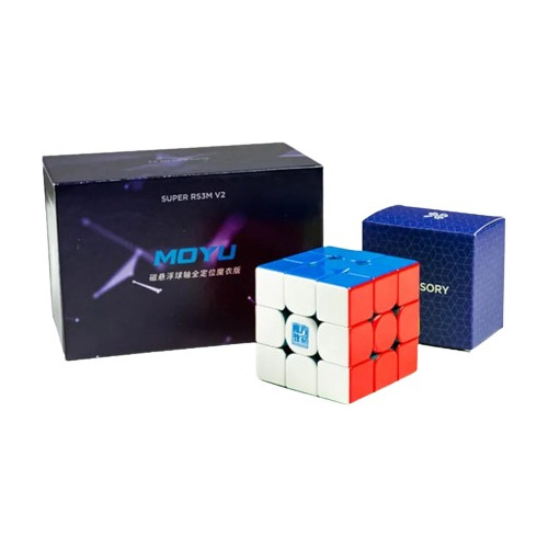 Cubo Mágico 3x3x3 MoYu RS3M V5 Magnético Ajuste Duplo - Cubo ao