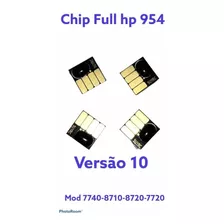 Kit De Chip Full Hp 7740 7720 8710 8720 P Bulk Ink V10