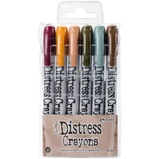 Scrapbook Crayones Acuarelables Tim Holtz Sellos Dibujo Agua