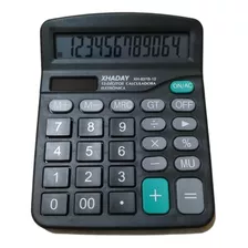 Calculadora Preta De Mesa 12 Dígitos Multi Função