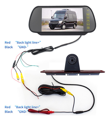 Luz De Freno, Cmara Trasera Sprinter/vw Camera Brake Vans, Foto 2