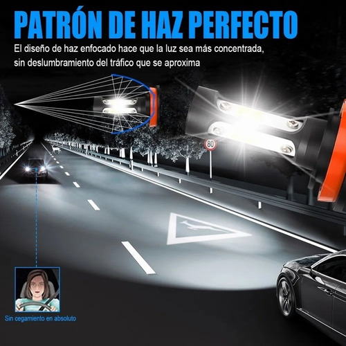 Kit De Focos Led 9005 H11 Para Honda Luz Alta Y Baja, 16000 Foto 4