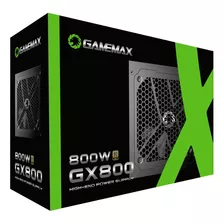 Fonte Gamemax Gx800 800w 80 Plus Gold Pfc Ativo Preta