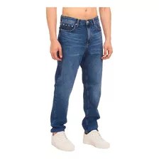 Jeans Calvin Klein De Algodón Rígido Tiro Medio Para Hombres