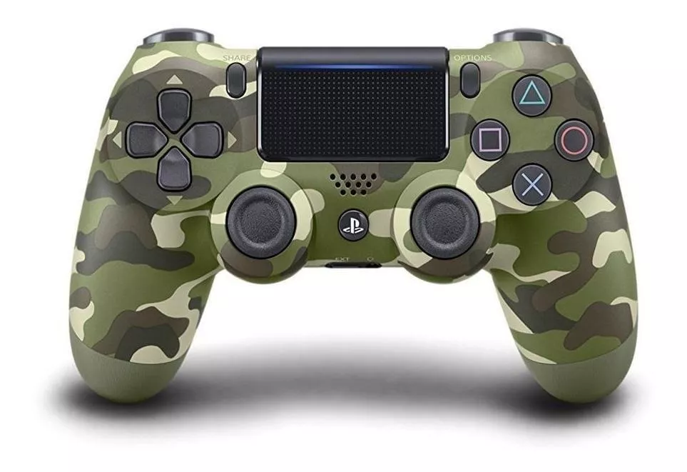 Controle Joystick Sem Fio Sony Playstation Dualshock 4 Green Camouflage