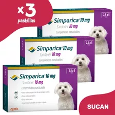 Pastilla Simparica X 3un. - Perros 2,5 A 5 Kg