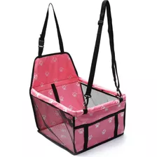 Assento Cadeirinha Carro Cachorro Cães Gatos Lorben Até15kg Cor Rosa