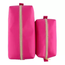 Kit 2 Bolsas Nécessaires M E G Porta Maquiagem Acessórios 