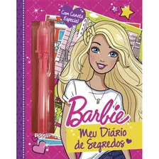 Barbie - Meu Diário De Segredos + Caneta Especial Com Tinta Invisível E Luz Uv - Livro Físico