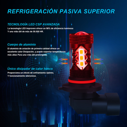 Bombilla Led Antiniebla Dorada 3000k Para Toyota Tundra Rav4 Foto 8