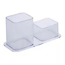 Suporte Porta Canetas E Clips Para Mesa Escritório Ou Estudo