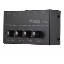 Amplificador De Audífonos 4 Canales Ha400 Powerplay