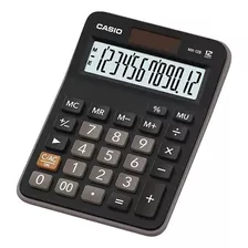 Calculadora De Mesa Casio Mx-12b Preta Cor Preto